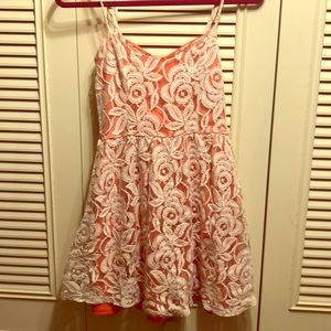 Love, Fire Floral Lace Sundress
